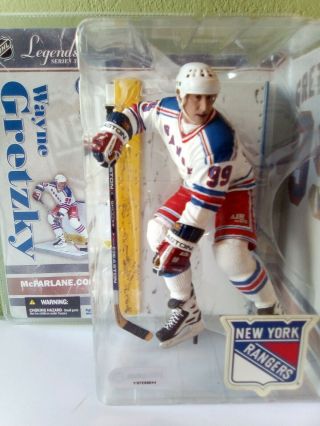 Wayne Gretzky Mcfarlane Legends Series 3 Figure Ny Rangers