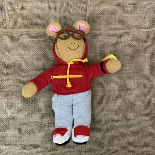 Playskool Dress Me Arthur Plush 14” Stuffed Animal Toy Pbs 1996 Red Jacket