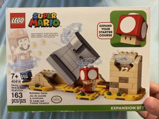 Lego 40414 Monty Mole & Mushroom Mario Expansion Set Exclusive Scuffed Box