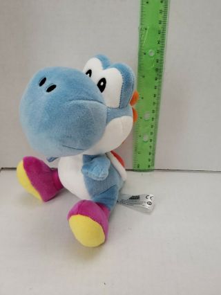Yoshi (light Blue) Mario Bros.  6 " Plush Nintendo Little Buddy