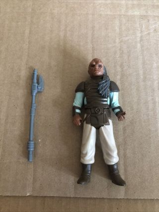 Vintage 1983 Lfl Star Wars Rotj - Weequay With Bd - 1 Vibro Ax - Complete