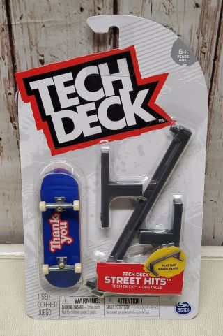 Tech Deck Street Hits Thank You Skateboards Sk8 Obstacle Spin Flat Bar Nib