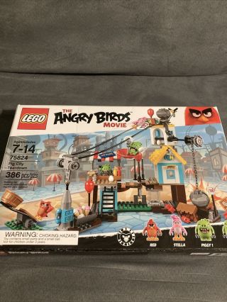 Lego 75824 Angry Birds Pig City Teardown Shoot Red And Stella Into Pig City