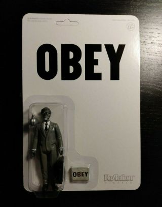 They Live Obey Male Ghoul - 7 Reaction Action Figure Black And White
