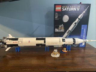 Lego Ideas Nasa Apollo Saturn V Rocket 92176 Lunar Lander Astronaut