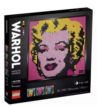 Lego Art 31197 3341 - Piece Andy Warhol Marilyn Monroe Building Construction Set
