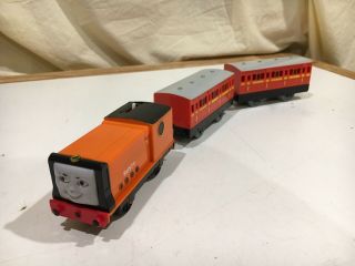 Motorized Rusty And Red Passenger Coaches For Thomas And Friends Trackmaster