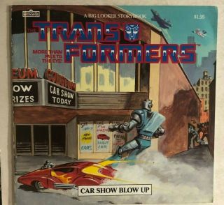 Transformers Car Show Blow Up (1986) Marvel Books Softcover Earl Norem Art