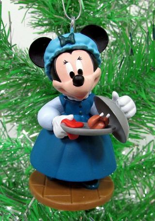 Disney Mickeys Christmas Carol Minnie As Emily Cratchi Figure Christmas Ornament