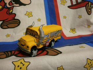 Disney Pixar Cars Miss Fritter School Bus Metal 1:55 Diecast Authentic Rare