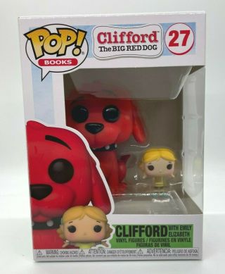 Funko Pop Clifford The Big Red Dog With Emily Elizabeth 27 Book In Hand