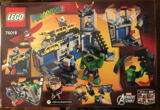 Lego Set 76018 Avengers Assemble Hulk Lab Smash Marvel (2014) Retired