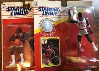 1990 And 1991 Michael Jordan Starting Lineups - In Package