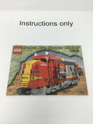 Only Instructions Lego 10020 Santa Fe Chief Train; No Bricks/parts