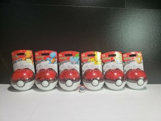 ⭐pokemon Mega Construx 25th Anniversary Pokemon Poke Ball Set 6 Characters ⭐