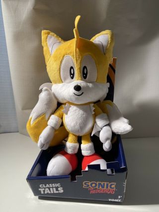 Sonic The Hedgehog Classic Tails Plush 12 " Fox Tomy Sega T22361