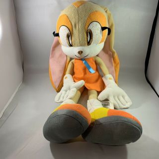 Sonic The Hedgehog Cream The Rabbit Plush Toy Doll Kellytoy 2011 Rare 18” Sega