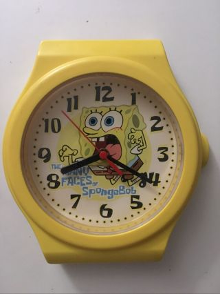 Spongebob Squarepants Large Wall Clock 2003 9” Long Watch Design