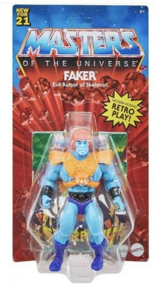 Masters Of The Universe Origins Faker Wave 5 In Hand Unpunched Perfect Card