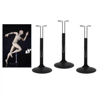 Pack Of 3 1/6 Scale Soldier Action Figure Model Display Stand Assembly Black