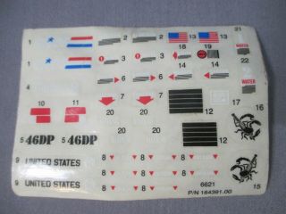 Gi Joe Sticker Decal Sheet Vamp Mark Ii Vintage 1984 Authentic