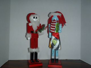 Nightmare Before Christmas Santa Jack And Sally Nutcrackers With Tags 2020