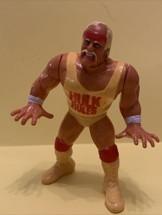 Vintage Wwf Hulk Hogan Wrestling Figure 1990 Hasbro Titan