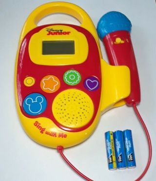 Disney Jr " Sing With Me " Sing - Along Music Player 50 Songs W/batteries (no Book)