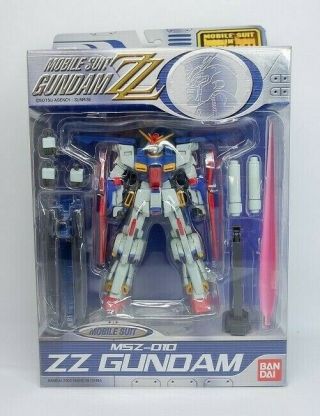 Msia Double Zeta Gundam " Msz - 010 Zz Gundam " Action Figure Bandai