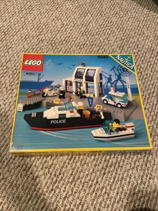 Lego 6540 Pier Police - Vintage 1991 - Open Box With Bags - 100 Complete