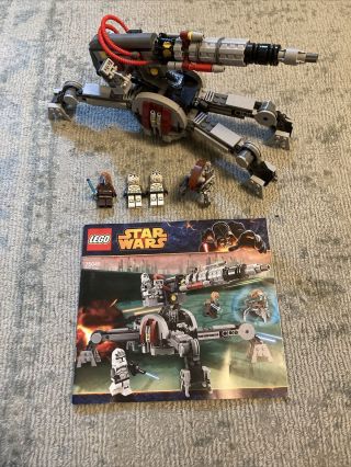 Lego 75045 Republic Av - 7 Anti - Vehicle Cannon Star Wars Set 100 Complete