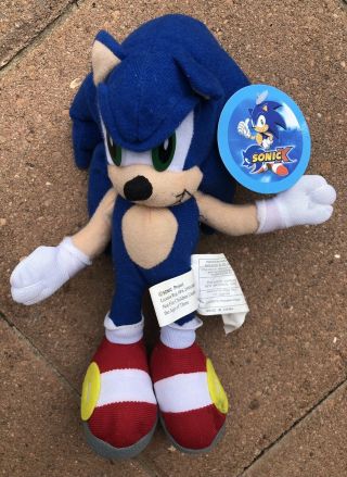 Toy Network Sega Project Sonic X The Hedgehog Approx 10” Plush Doll