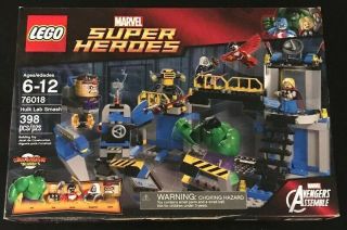 Lego 76018 Marvel Heroes Avengers Assemble Hulk Lab,  Box