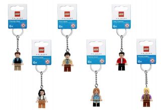 Lego Friends Tv Series - Bundle 6 X Keyrings Keychains - 854117 To 854122 -