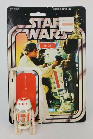 Vintage 1978 Kenner Star Wars R5 - D4 21 Card Back & Figure