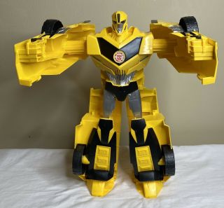 Hasbro Large Talking Bumblebee Transformer - 20 " Tall W/ Lights & Sounds