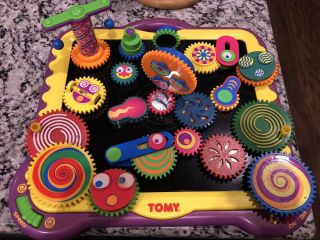 Gearation Mechanical Magnetic Gear Board 1997 Tomy With 21 Gears - Great