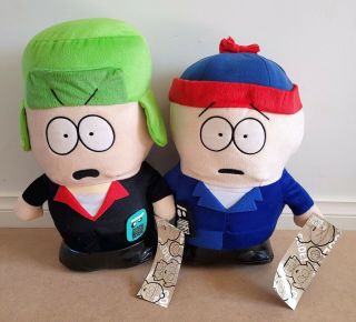 Set Of 2 X South Park – Kyle & Stan Large Plush Soft Toys