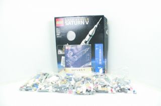 Incomplete Set Lego Ideas Nasa Apollo Saturn V 92176 Outer Space Model Rocket