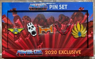 Lords Of Power 5 Pin Set Masters Of The Universe Motu He - Man Power - Con 2020 Rare