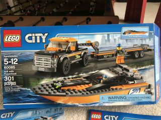 LEGO City 60085 Great Vehicles And Powerboat.  Assembled And Box. 2
