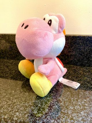 Nintendo Mario Brothers Wii Pink Yoshi Plush/ Stuffed 7 "