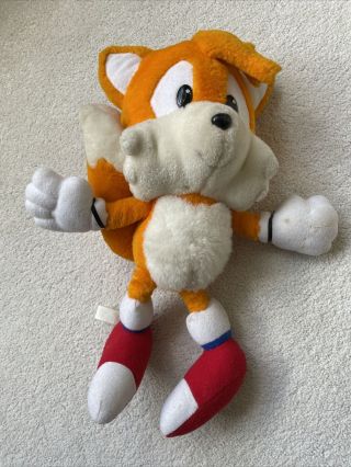 1993 Tails The Fox Sonic The Hedgehog Plush Doll Toy Sega.