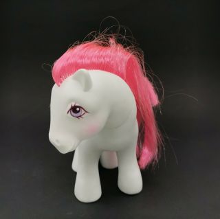 Vintage My Little Pony G1 7 Tales Sweetheart White Pony RARE Prototype NO TAIL 2