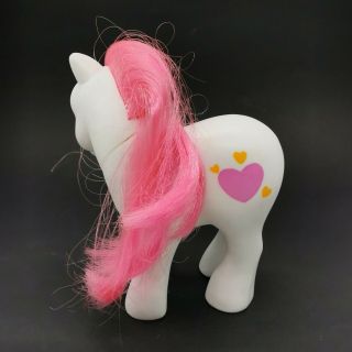 Vintage My Little Pony G1 7 Tales Sweetheart White Pony RARE Prototype NO TAIL 3