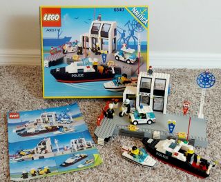 Lego 6540 Pier Police Set 1991,  100 Complete W/ Box And Instructions