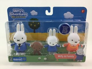 Miffys Adventures Family Big And Small Toy Pack 4pc Daddy Snuffy Mummy Jazwares