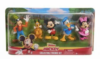 Disney Junior Mickey Mouse Figure Set Pals 5 Figure Pack 3 " Toy Nib