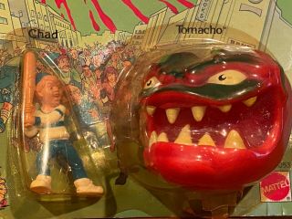 1991 Mattel Attack Of The Killer Tomatoes Chad Tomacho Figures Toy Nip Read