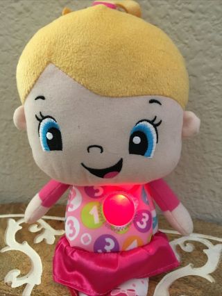 Fisher - Price Laugh & Learn Singing Talking Girl Lights Up Plush Stuffed Animal